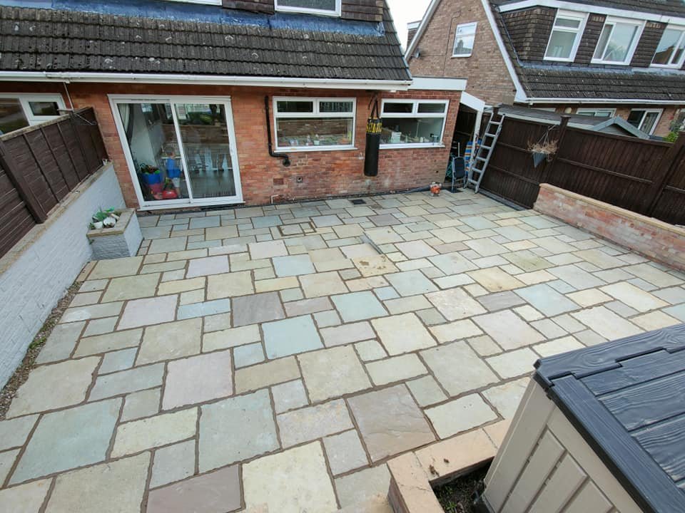 Keyworth patio after RMS cleaning