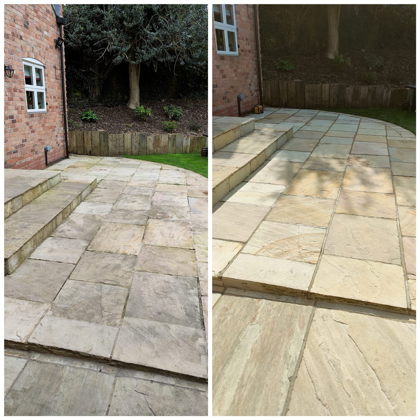 Patio cleaned by RMS in Sandiacre