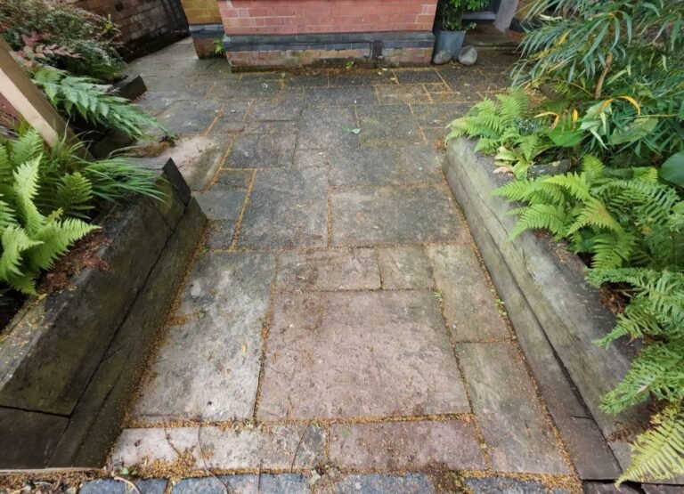 Sherwood paving before RMS cleaning and restoration